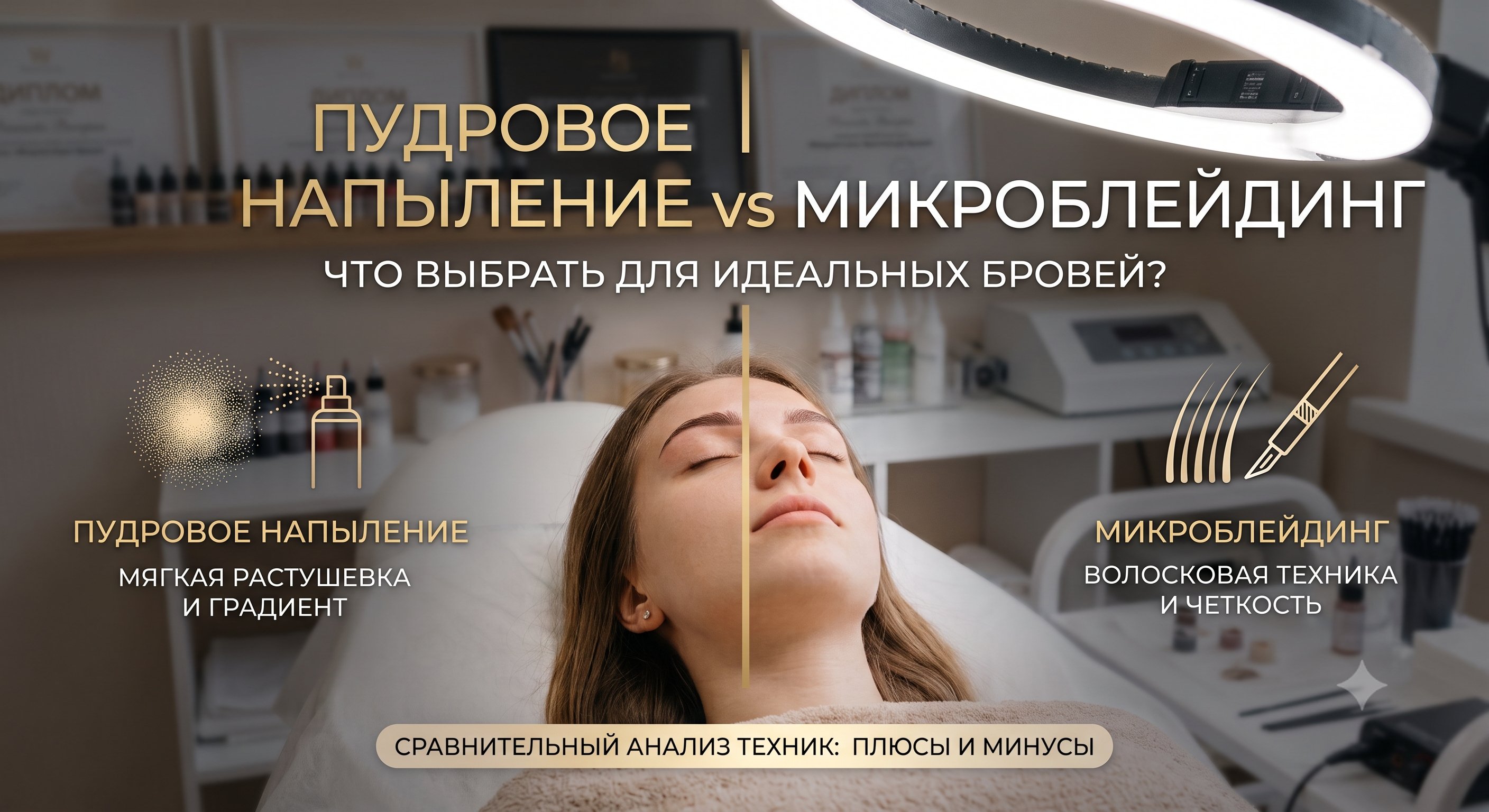 Пудровое напыление vs микроблейдинг: что выбрать для идеальных бровей?